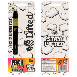 1ml D9 Peach Ring Disposable Vape