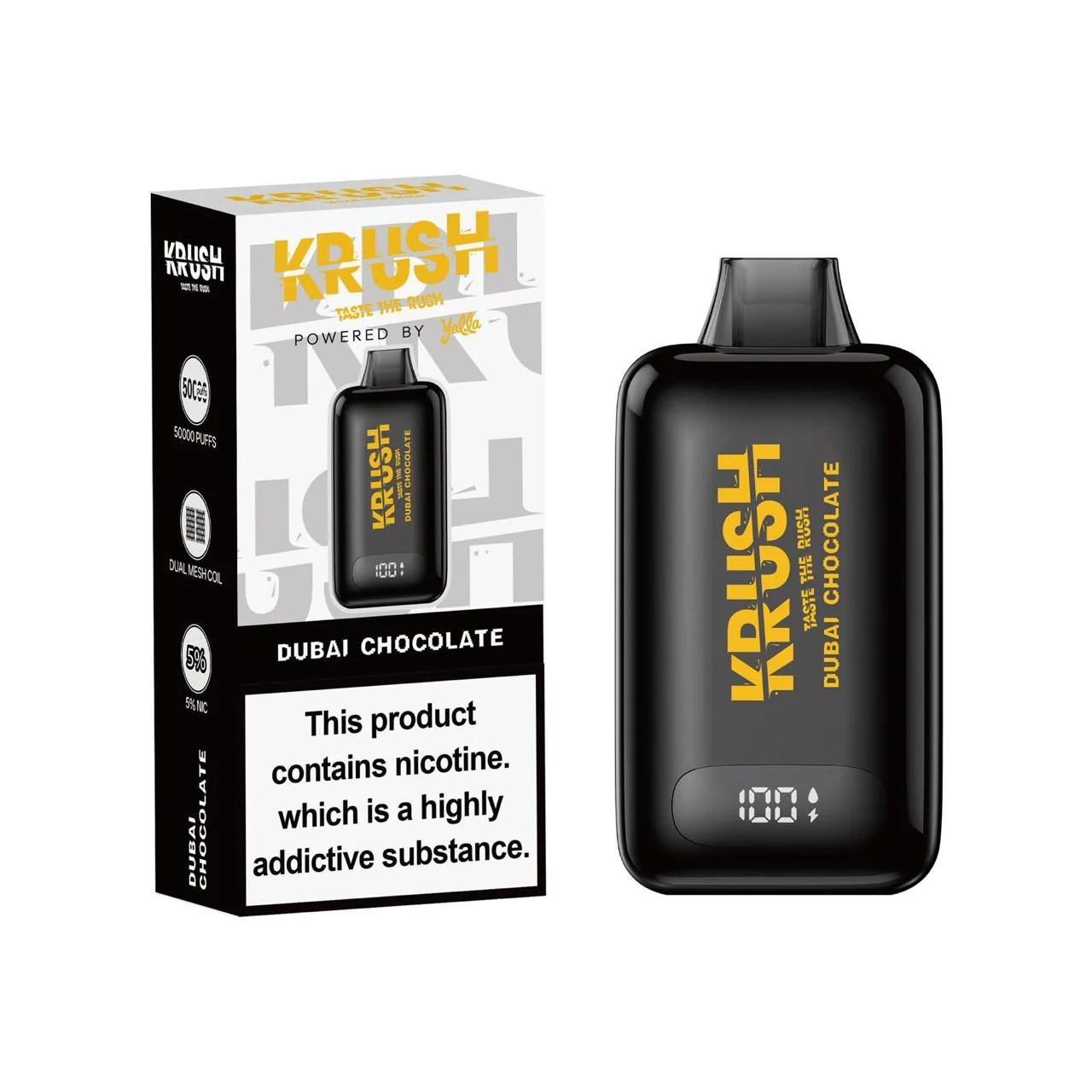 Krush 50k Puff 5% – Dubai Chocolate